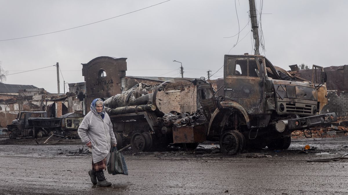 Fotky z Trosťance: Tak vypadá město po vyhnání ruských jednotek